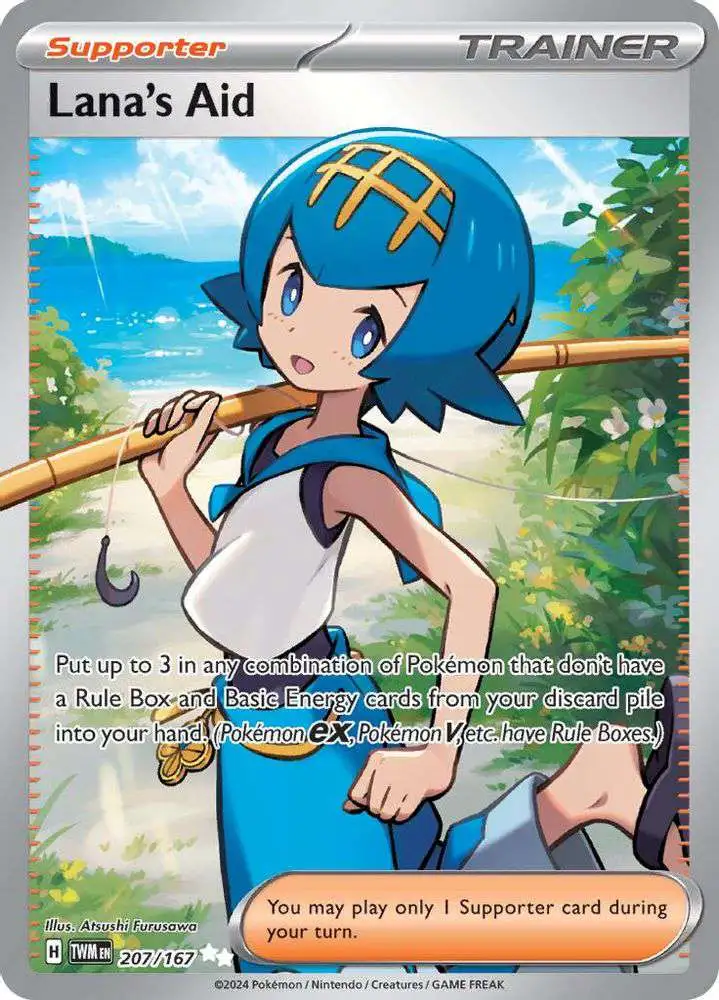 Pokemon Trading Card Game Scarlet & Violet Twilight Masquerade Ultra Rare Lana's Aid #207