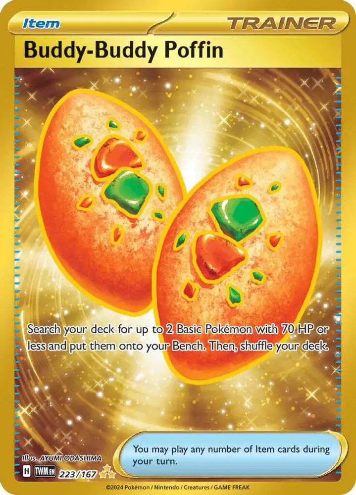 Pokemon Trading Card Game Scarlet & Violet Twilight Masquerade Hyper Rare Buddy-Buddy Poffin #223