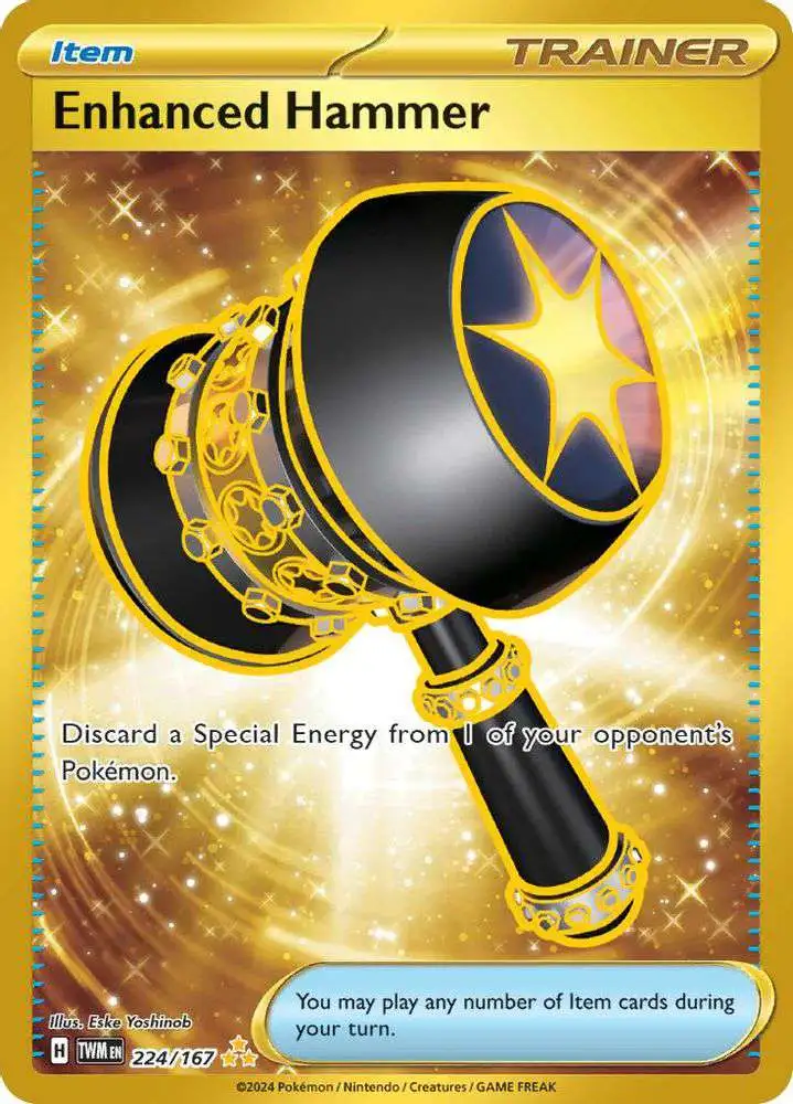 hyper rare trainer cards Pokemon Trading Card Game Twilight Masquerade Single Card Enhanced Hammer 224 Switch your Active Pokémon with 1 of your Benched Pokémon Pokemon Card - S&V: Twilight