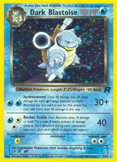 Pokemon Team Rocket Holo Rare Dark Blastoise #3 [Lightly Played]