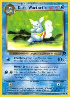 Pokemon Team Rocket Uncommon Dark Wartortle #46 [Moderately Played]