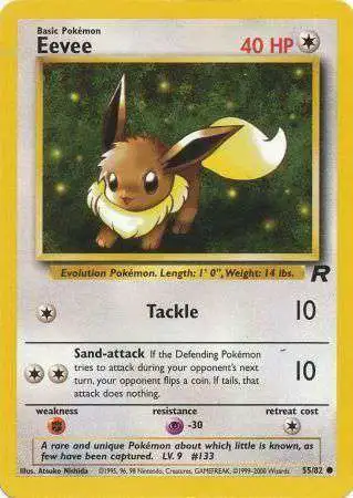Pokemon Team Rocket Common Eevee #55