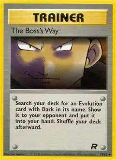 Pokemon Team Rocket Uncommon The Boss's Way #73