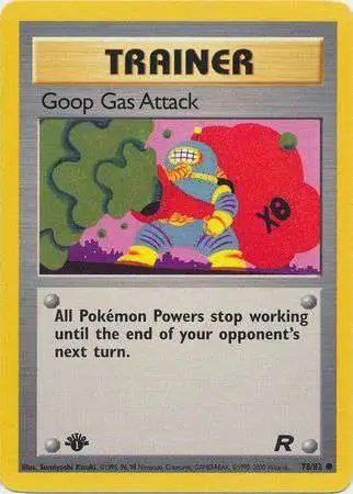 Pokemon Team Rocket Common Goop Gas Attack #78 [1st Edition,Lightly Played] [Lightly Played]