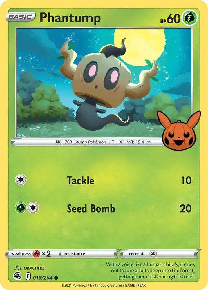 Pokemon Trading Card Game Trick or Trade 2022 Promo Phantump #16