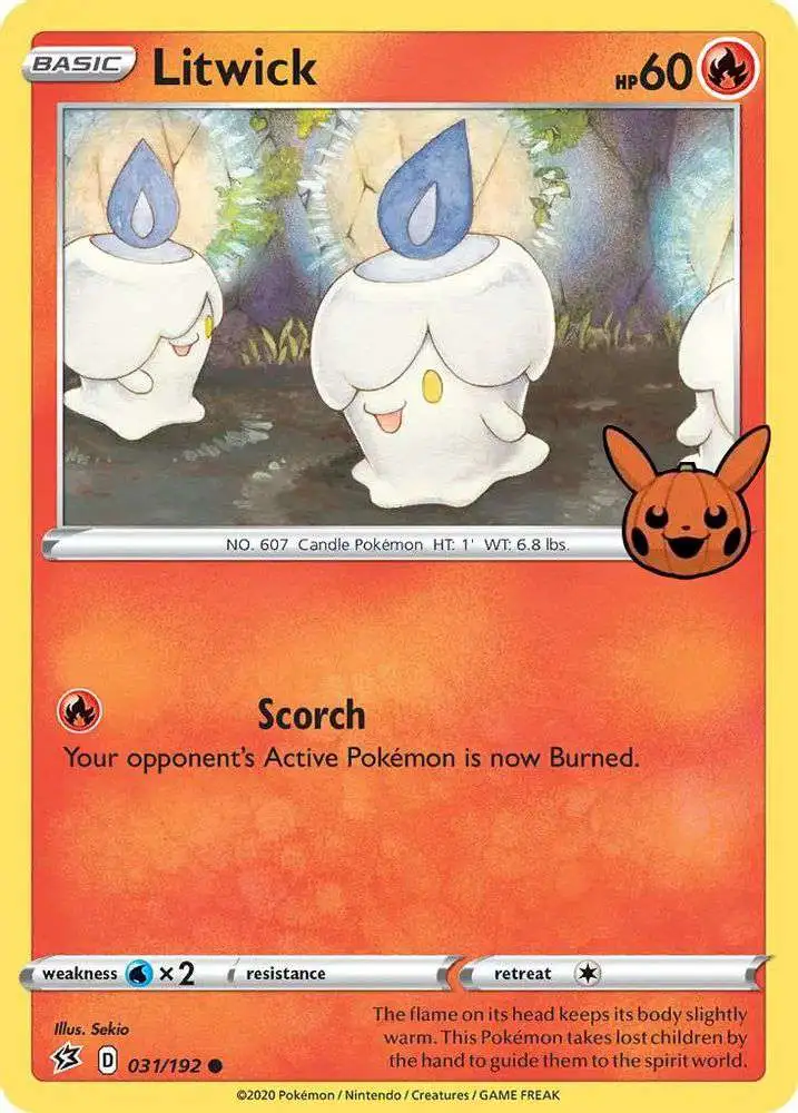 Pokemon Trading Card Game Trick or Trade 2022 Promo Litwick #31