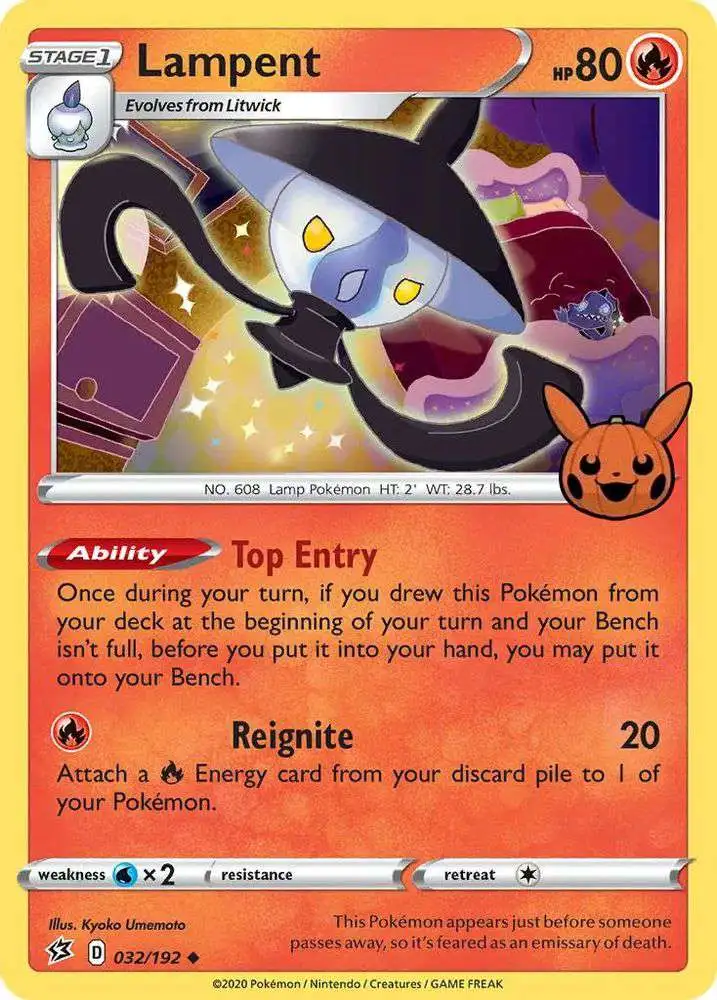 Pokemon Trading Card Game Trick or Trade 2022 Promo Lampent #32