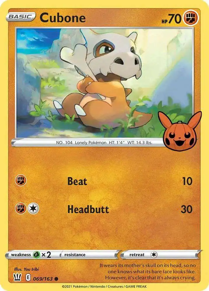 Pokemon Trading Card Game Trick or Trade 2022 Promo Cubone #69