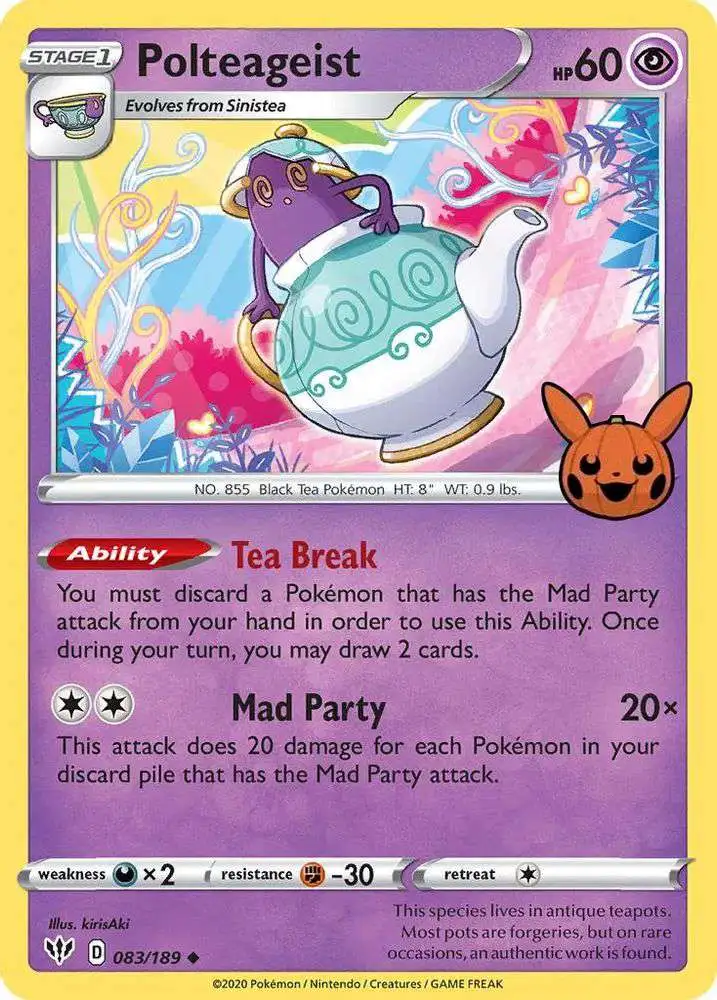 Pokemon Trading Card Game Trick or Trade 2022 Promo Polteageist #83