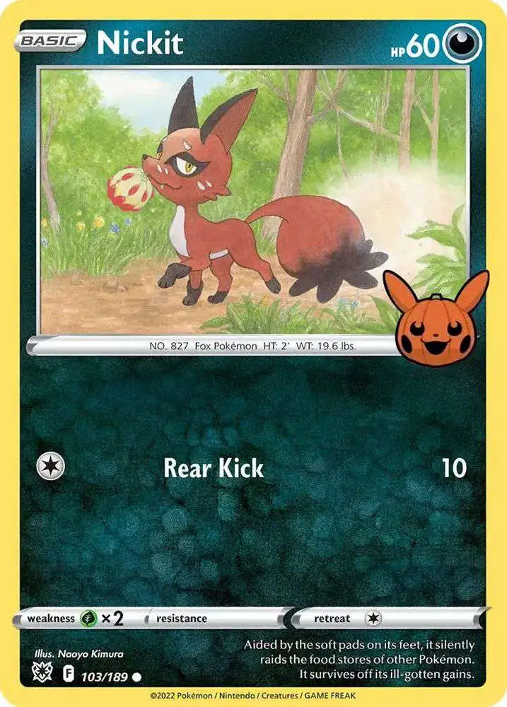 Pokemon Trading Card Game Trick or Trade 2022 Promo Nickit #103