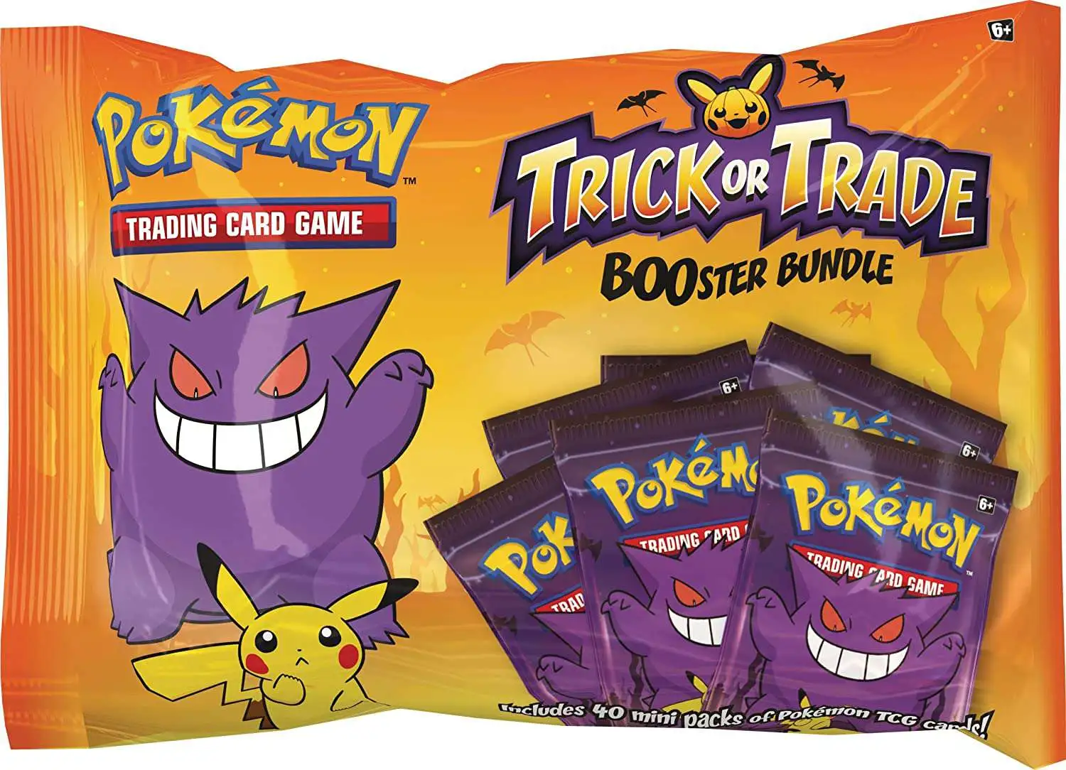 Pokemon 2024 Halloween Trick or Trade BOOster Bundle 40 Packs, 3 Cards