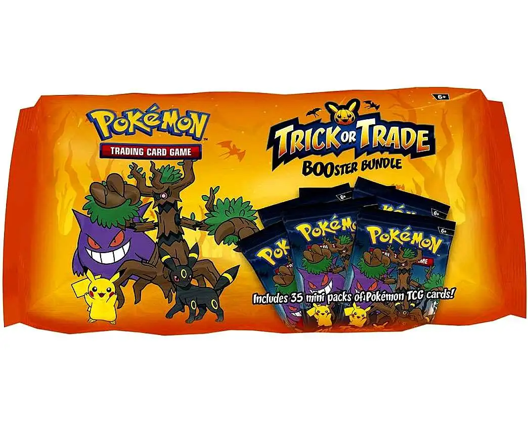 Pokemon 2024 Halloween Trick or Trade BOOster Bundle 35 Packs, 3 Cards