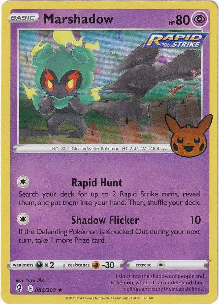 Pokemon Trading Card Game Trick or Trade 2023 Holo Rare Marshadow #80