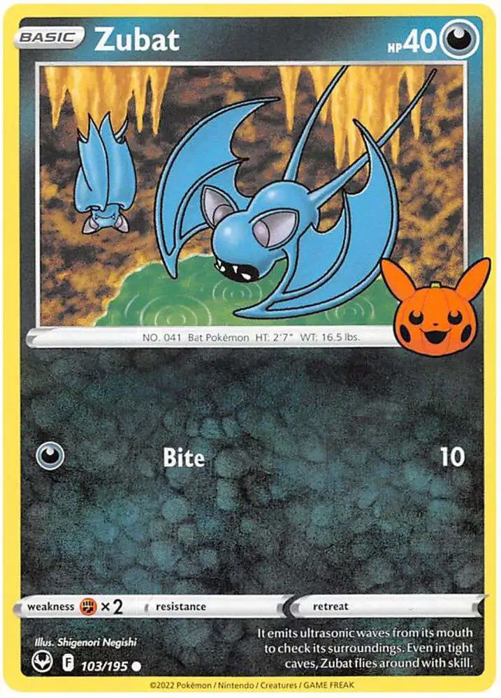 Pokemon Trading Card Game Trick or Trade 2023 Common Zubat #103