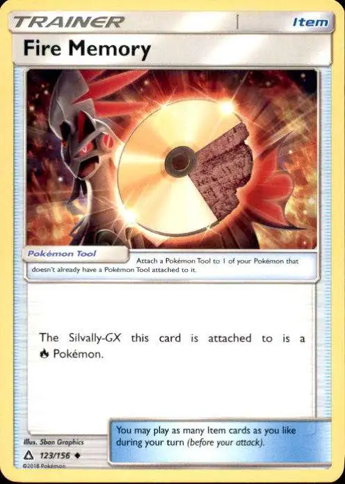 Pokemon Trading Card Game Sun & Moon Ultra Prism Uncommon Fire Memory #123