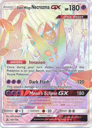 Pokemon Trading Card Game Sun & Moon Ultra Prism Hyper Rare Dawn Wings Necrozma GX #161 [Lightly Played]