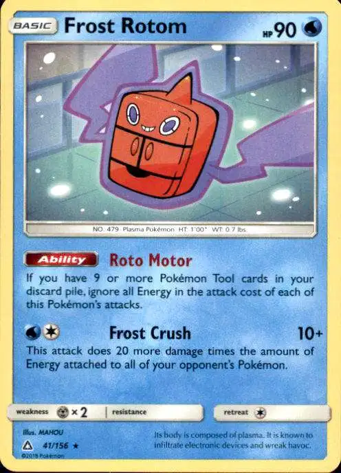 Pokemon Trading Card Game Sun & Moon Ultra Prism Rare Frost Rotom #41