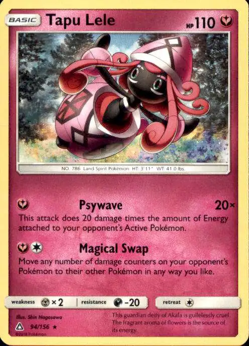 Pokemon Trading Card Game Sun & Moon Ultra Prism Rare Tapu Lele #94