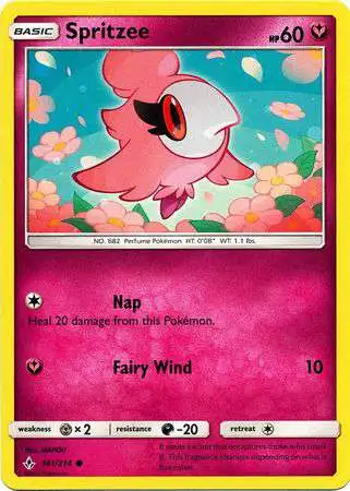 Pokemon Trading Card Game Sun & Moon Unbroken Bonds Common Spritzee #141