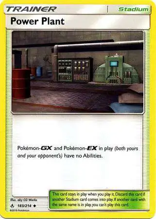 Pokemon Trading Card Game Sun & Moon Unbroken Bonds Uncommon Power Plant #183