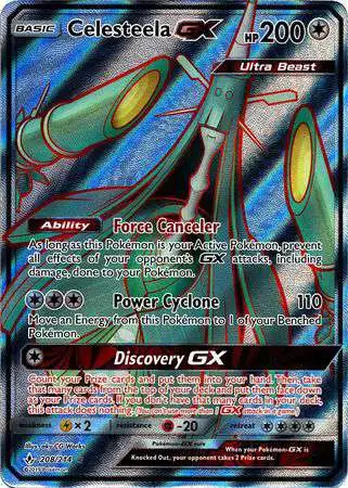 Pokemon Trading Card Game Sun & Moon Unbroken Bonds Ultra Rare Celesteela GX #208