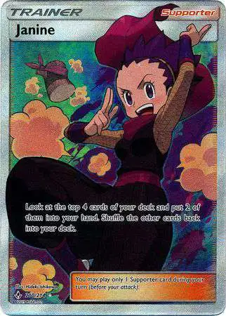 Pokemon Trading Card Game Sun & Moon Unbroken Bonds Ultra Rare Janine #210