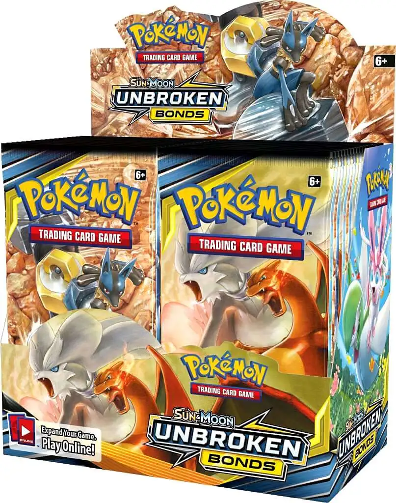 Pokemon TCG Unbroken Bonds Booster Box 36 Booster Packs Sun & Moon 