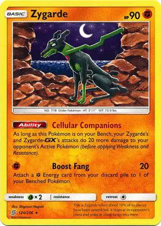 Pokemon Trading Card Game Sun & Moon Unified Minds Rare Zygarde #124