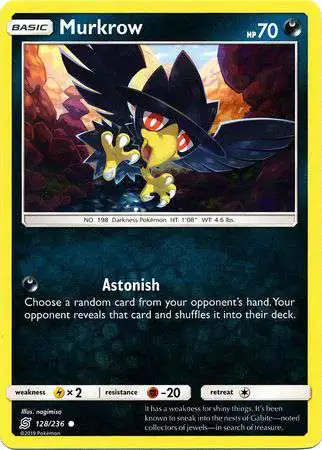 Pokemon Trading Card Game Sun & Moon Unified Minds Common Murkrow #128