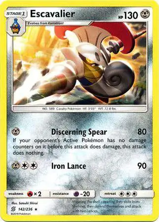 Pokemon Trading Card Game Sun & Moon Unified Minds Rare Escavalier #142