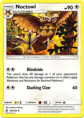 Pokemon Trading Card Game Sun & Moon Unified Minds Uncommon Noctowl #166