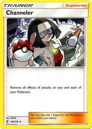 Pokemon Trading Card Game Sun & Moon Unified Minds Uncommon Channeler #190