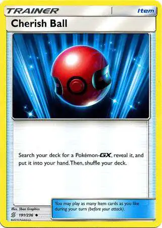 Pokemon Trading Card Game Sun & Moon Unified Minds Uncommon Cherish Ball #191