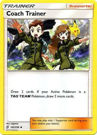 Pokemon Trading Card Game Sun & Moon Unified Minds Uncommon Coach Trainer #192