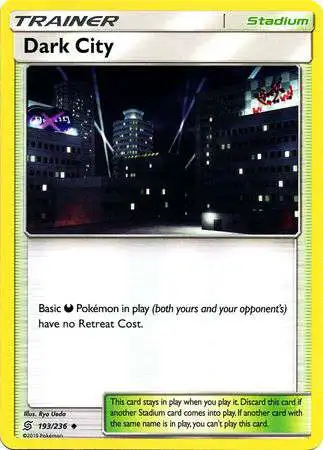 Pokemon Trading Card Game Sun & Moon Unified Minds Uncommon Dark City #193