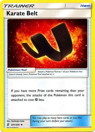 Pokemon Trading Card Game Sun & Moon Unified Minds Uncommon Karate Belt #201