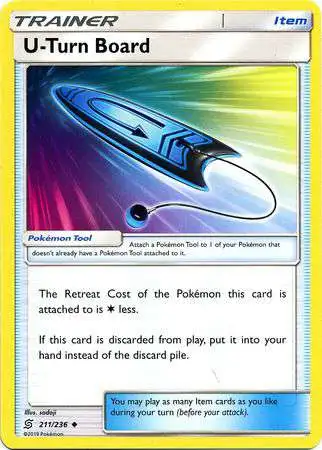 Pokemon Trading Card Game Sun & Moon Unified Minds Uncommon U-Turn Board #211