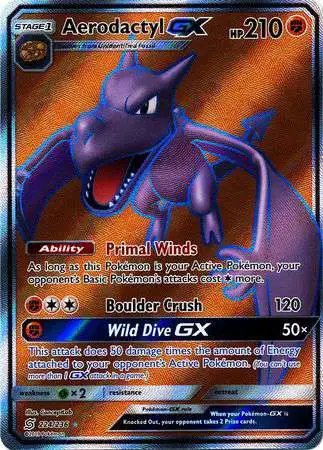 Pokemon Trading Card Game Sun & Moon Unified Minds Ultra Rare Aerodactyl GX #224