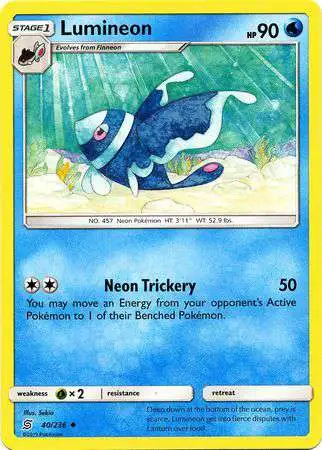 Pokemon Trading Card Game Sun & Moon Unified Minds Uncommon Lumineon #40
