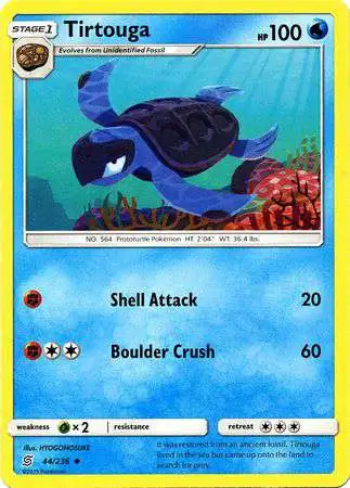 Pokemon Trading Card Game Sun & Moon Unified Minds Uncommon Tirtouga #44