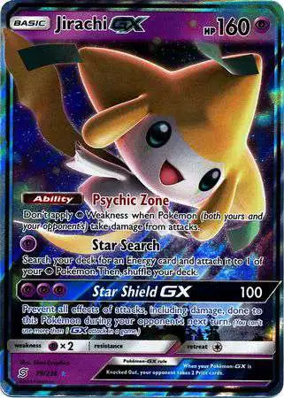 Pokemon Trading Card Game Sun & Moon Unified Minds Ultra Rare Jirachi GX #79