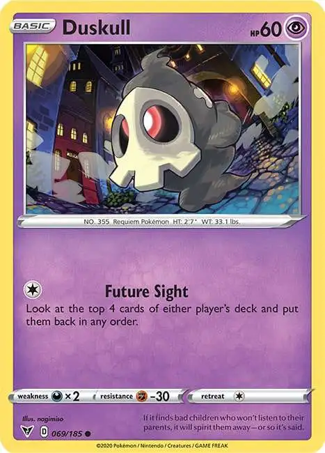 Pokemon Trading Card Game Sword & Shield Vivid Voltage Common Duskull #69