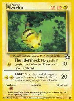 Pokemon Promo Pikachu #27 [Heavily Played]