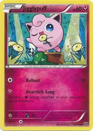 Pokemon Trading Card Game XY Base Set Single Card Common Jigglypuff 87 Reverse Holo Moderately Played - ToyWiz Pokemon Trading Card Game XY Base Set Single Card Common Jigglypuff 87 Reverse Holo Moderately Played - ToyWiz