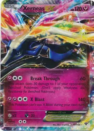 Pokemon Trading Card Game XY Base Set Ultra Rare Xerneas EX #97 [Lightly Played]