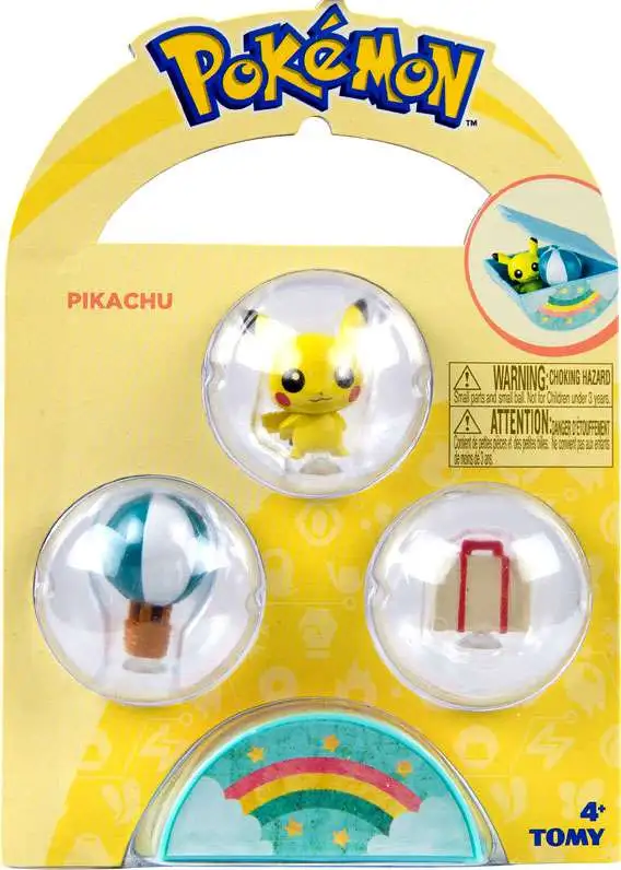 Pokemon Petite Pals Squirtle 3-Pack With Mini Case Collectible Tomy Brand New