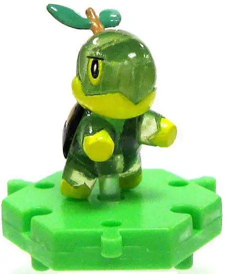 Pokemon Japanese Connecting Figures Crystal Turtwig 1-Inch PVC FIgure