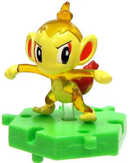 Pokemon Japanese Connecting Figures Chimchar 1-Inch PVC FIgure [Translucent Loose]
