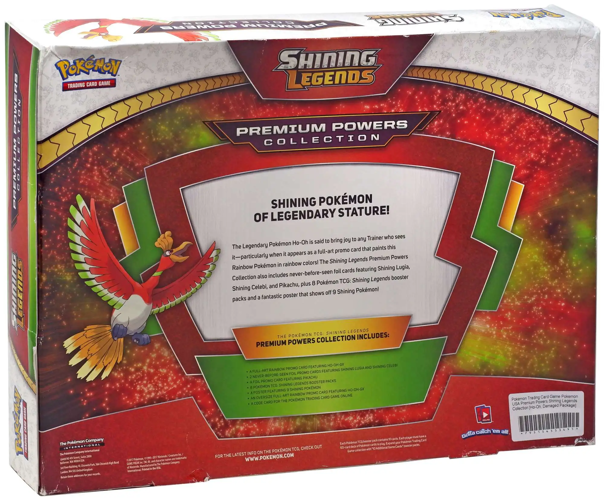  Pokemon TCG: Shining Legends Super Premium Ho-Oh