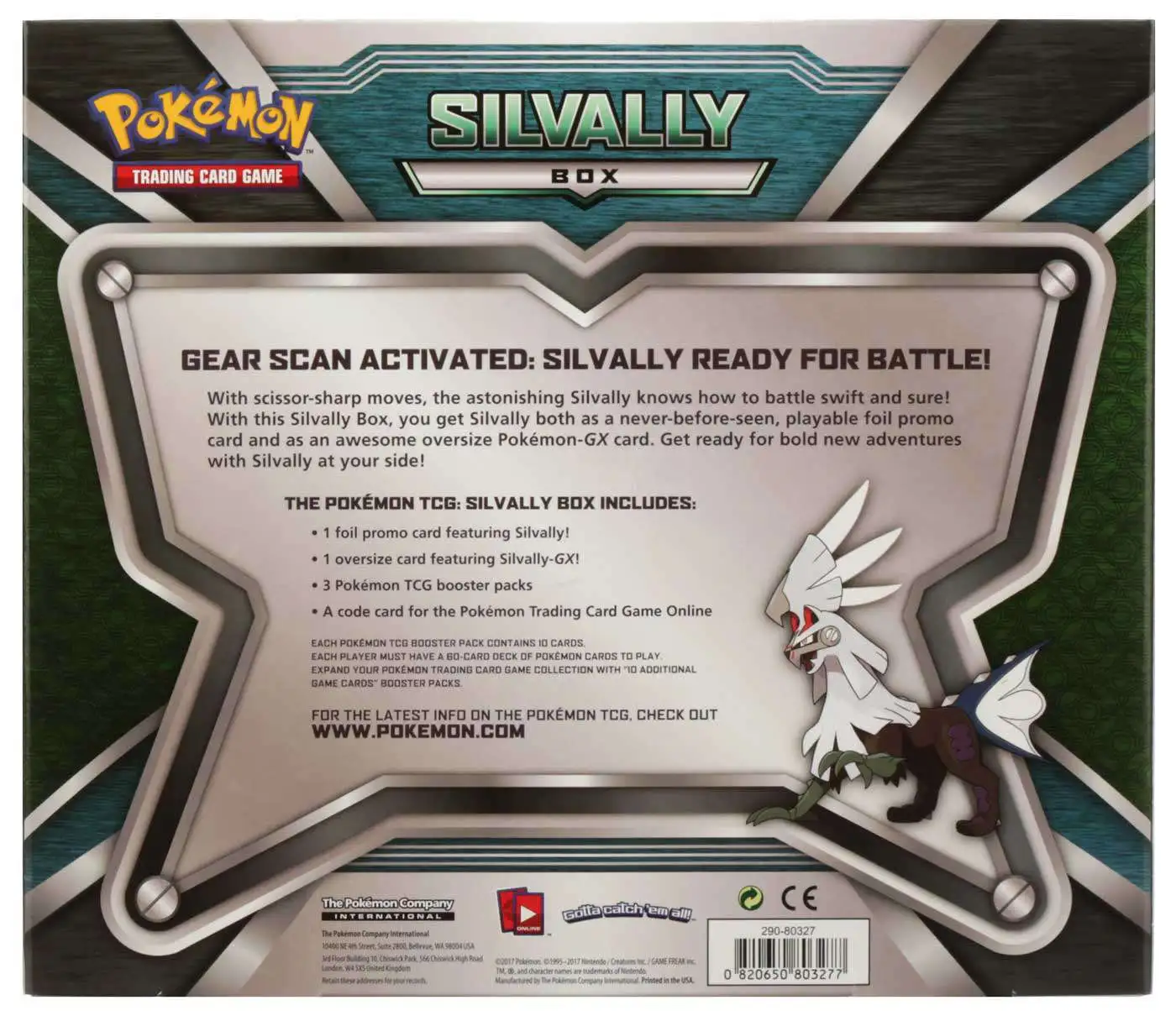 POKEMON TCG Silvally GX Box With 3 Booster Packs XY Evolutions XL Promo More 